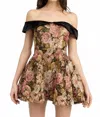En Saison Carey Mini Dress In Pink/gold In Multi