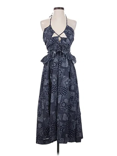Pre-owned En Saison Casual Dress In Blue