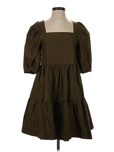 Pre-owned En Saison Casual Dress In Brown