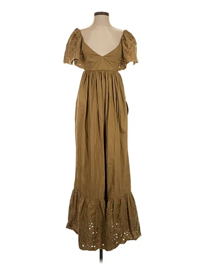 Pre-owned En Saison Casual Dress In Brown