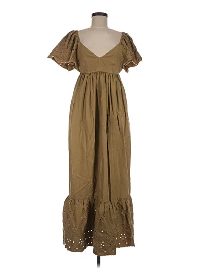 Pre-owned En Saison Casual Dress In Brown