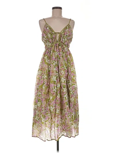 Pre-owned En Saison Casual Dress In Green