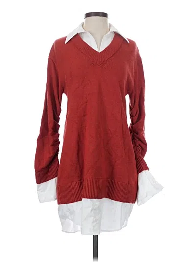 En Saison Casual Dress In Red
