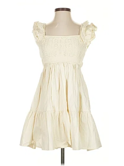 Pre-owned En Saison Casual Dress In White