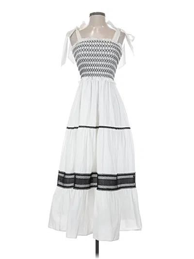 Pre-owned En Saison Casual Dress In White