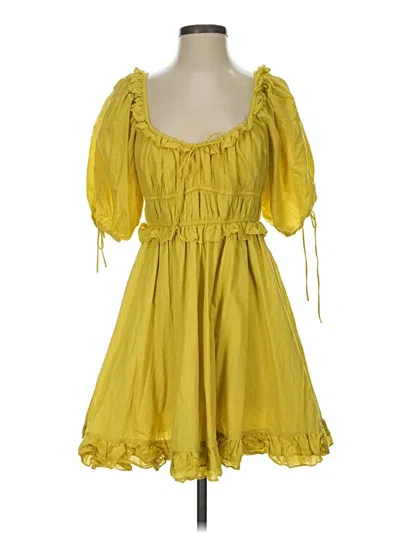 Pre-owned En Saison Casual Dress In Yellow