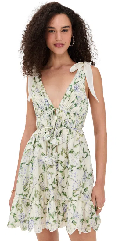 En Saison Charleston Mini Dress Natural Indigo In Gray