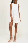 En Saison Chloe Sleeveless Bubble Hem Minidress In White