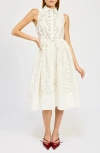 En Saison Chloe Sleeveless Midi Shirtdress In White