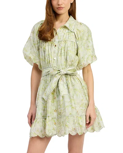 En Saison Claire Mini Dress In Green