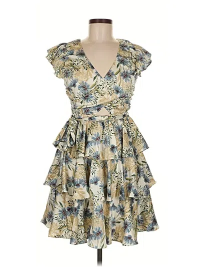 Pre-owned En Saison Cocktail Dress In Gold