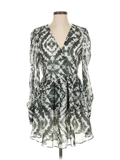 Pre-owned En Saison Cocktail Dress In Silver