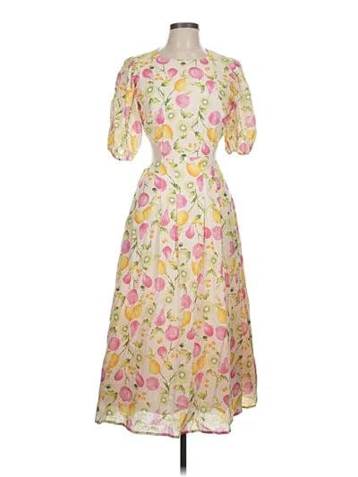 Pre-owned En Saison Cocktail Dress In Yellow