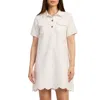 En Saison Courtney Mini Collared Dress In White In White