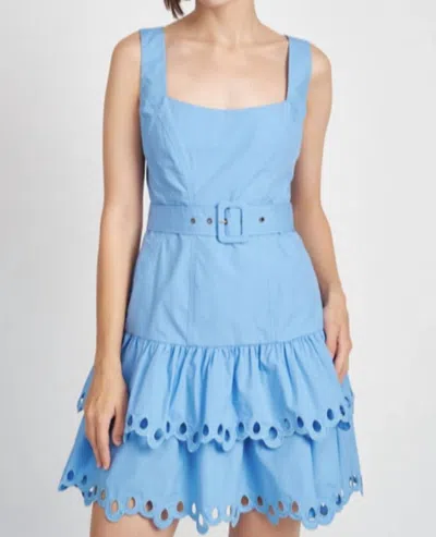 En Saison Crista Mini Dress In Blue