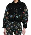 En Saison Daphne Jacket In Black Multi In Multi