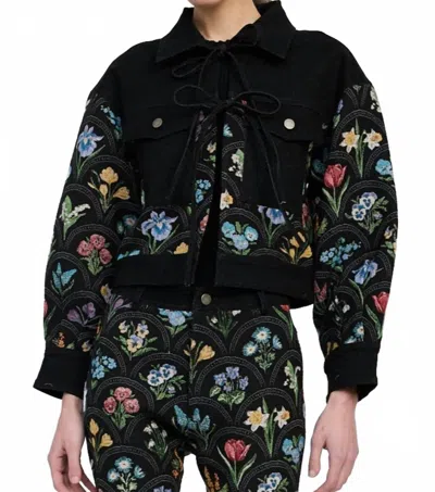 En Saison Daphne Jacket In Black Multi