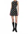 En Saison Daphne Sheath Mini Dress In Black Multi In Multi
