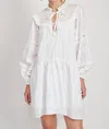 En Saison Delilah Mini Dress In White In White