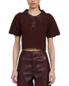 En Saison Delphine Top In Burgundy
