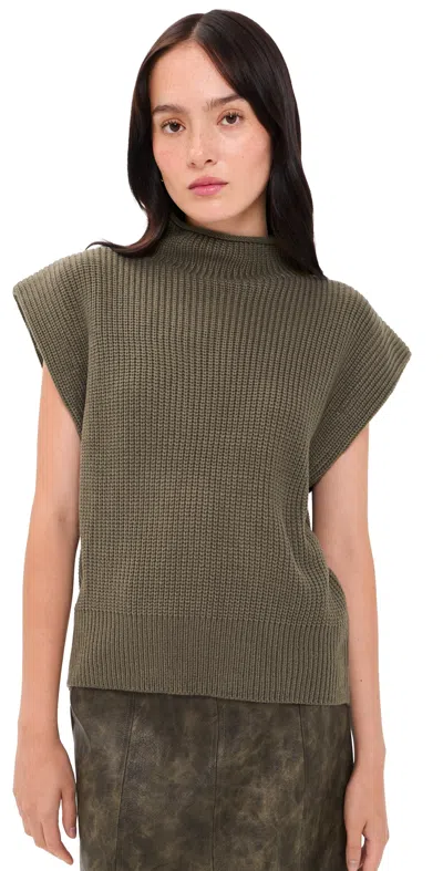 En Saison Devon Sweater Vest Olive