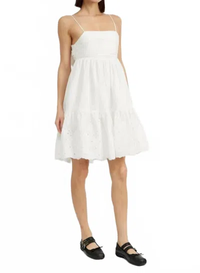 En Saison Doreen Mini Dress In Off White