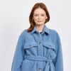 En Saison Elia Shacket Jacket In Blue