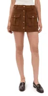 En Saison Eloise Mini Skirt In Brown In Brown