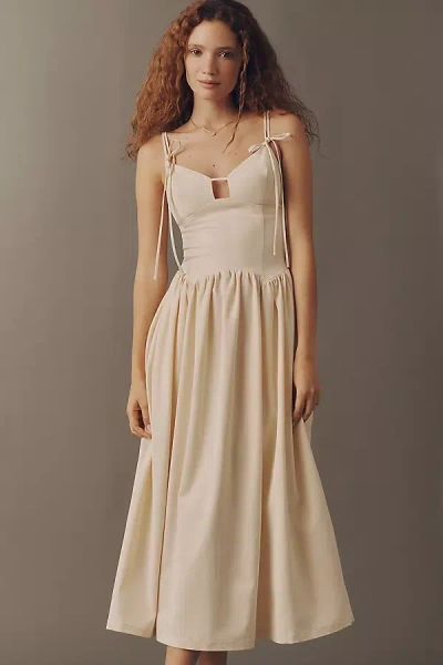 En Saison Elspeth Maxi Dress Butter Yellow In Neutral