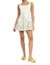 En Saison Esmeralda Mini Dress In White In White