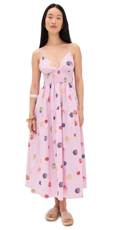 En Saison Fruit Medley Maxi Dress Pink Multi