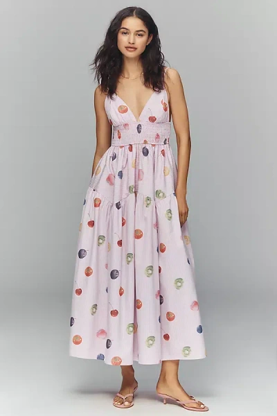 En Saison Fruit Medley Midi Dress In Pink