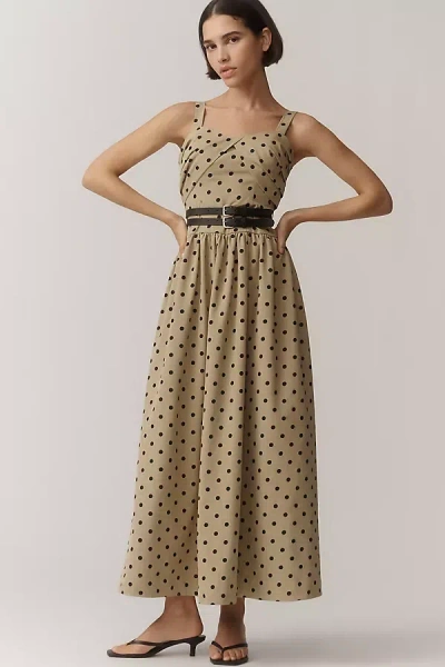 En Saison Hadley Sweetheart Maxi Dress In Sand