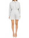 En Saison Haisley Stripe Mini Dress In Pink And Green In Multi