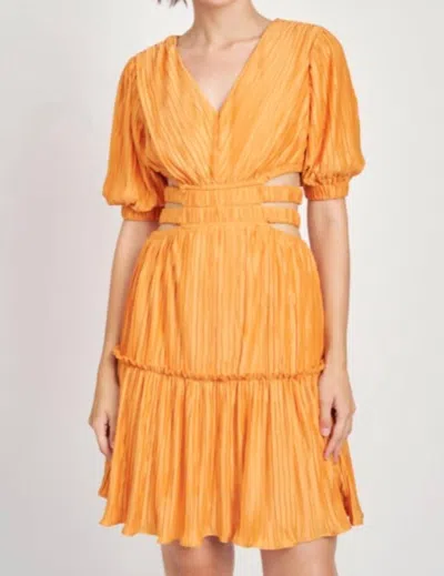 En Saison Ilianna Mini Dress In Orange