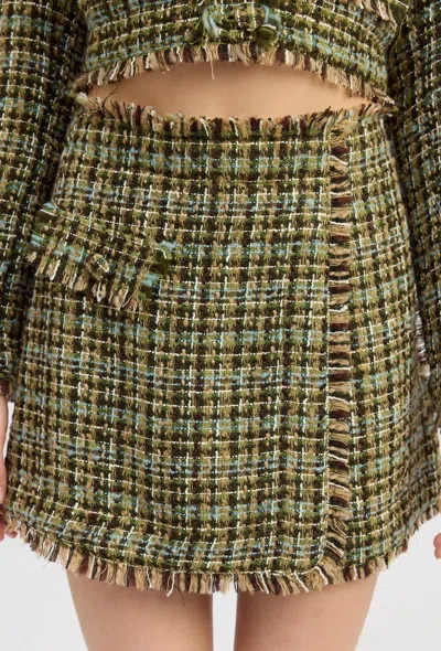 En Saison Jamie Tweed Skort In Green