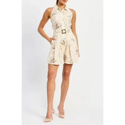 En Saison Janette Floral Cotton & Linen Romper