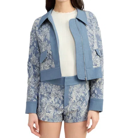 En Saison Jodie Jacket In Denim Natural In Multi