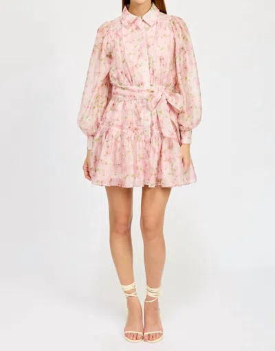 En Saison Josette Mini Dress In Pink