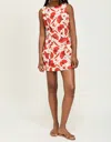 En Saison Josie Sheath Dress In Natural Red In Multi
