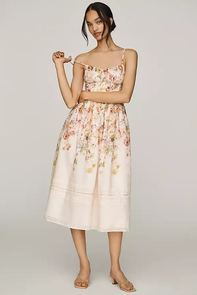 En Saison Kacey Midi Dress In Neutral