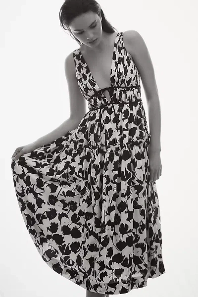 En Saison Laurel Sleeveless Midi Dress In Black