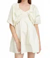 En Saison Lila Mini Dress In Cream In Gray