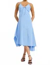 En Saison Lilith Stripe Midi Maxi Dress In Oxford Blue White In Blue