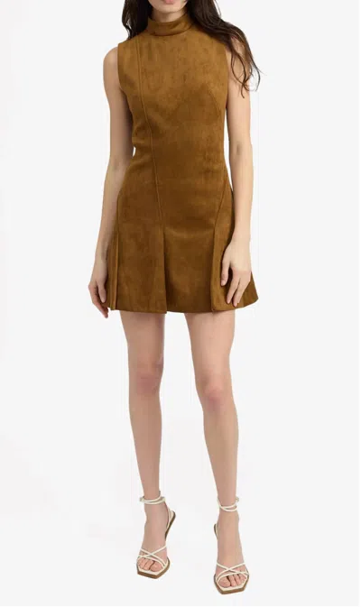 En Saison Logan Sleeveless Minidress In Brown