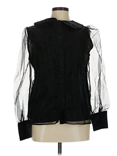 Pre-owned En Saison Long Sleeve T-shirt In Black