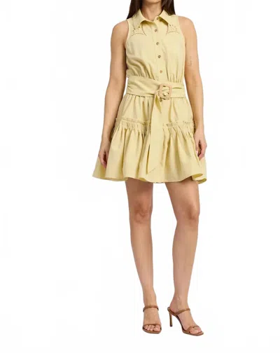 En Saison Lowen Mini Dress In Yellow