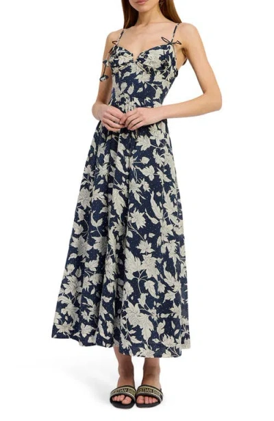 En Saison Madeline Floral Maxi Dress In Blue