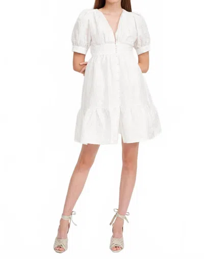 En Saison Makenna Dress In Off White