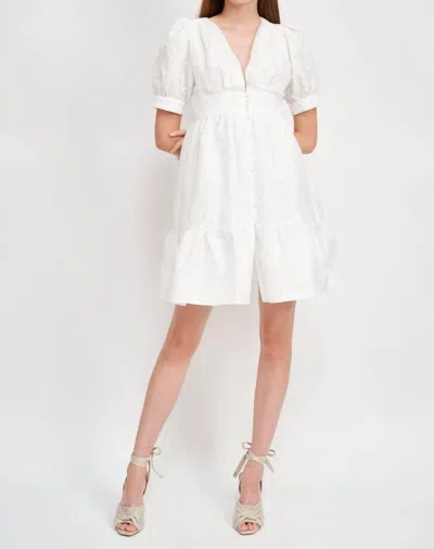 En Saison Makenna Midi Dress In White